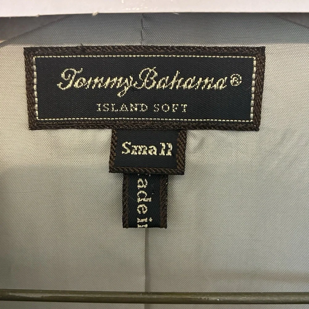 Tommy‎ Bahama Blazer Mens Small Khaki Tan Island Soft 3-Button Sport Coat Jacket